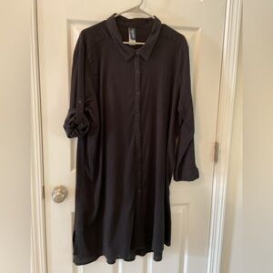 Swim Suits For All Women’s Black Size Not Listed Button Down Swim Suit Cover